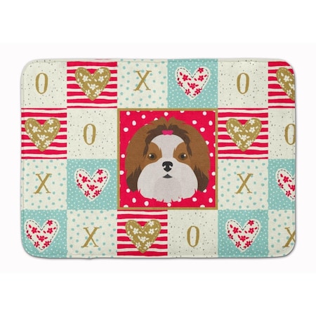 Carolines Treasures 19 x 27 in. Imperial Shih Tzu Love Machine Washable Memory Foam Mat CK5206RUG